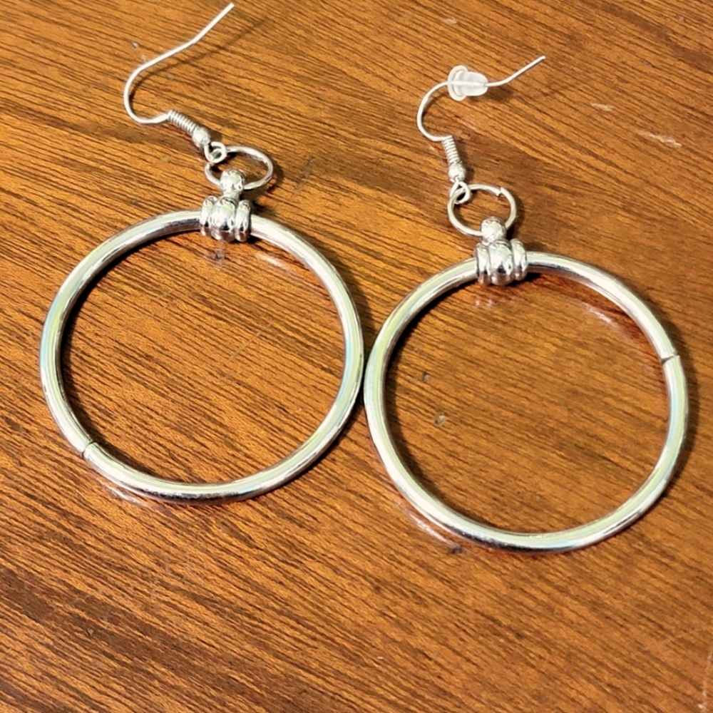 Earrings-Silver Hoops